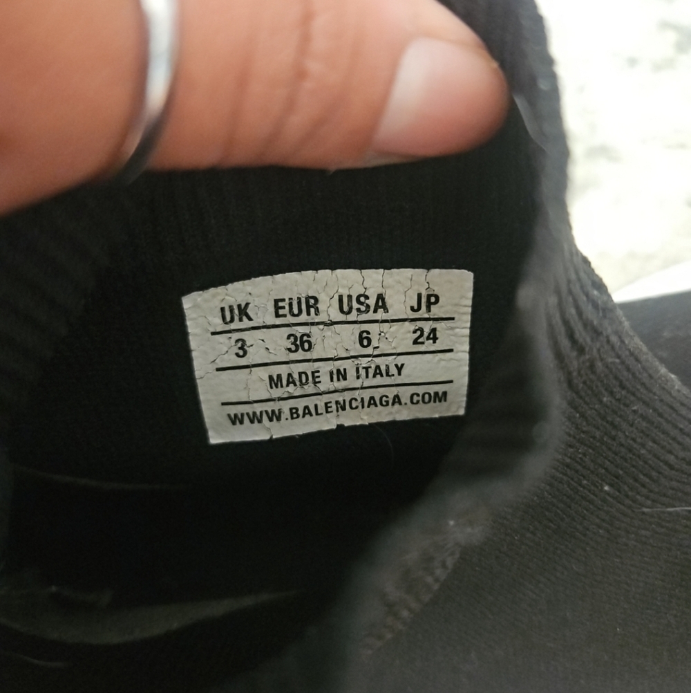 Balenciaga Womens Black And White Speed 2.0 Knit Sock Trainer Designer Sneaker 6 - Picture 10 of 14